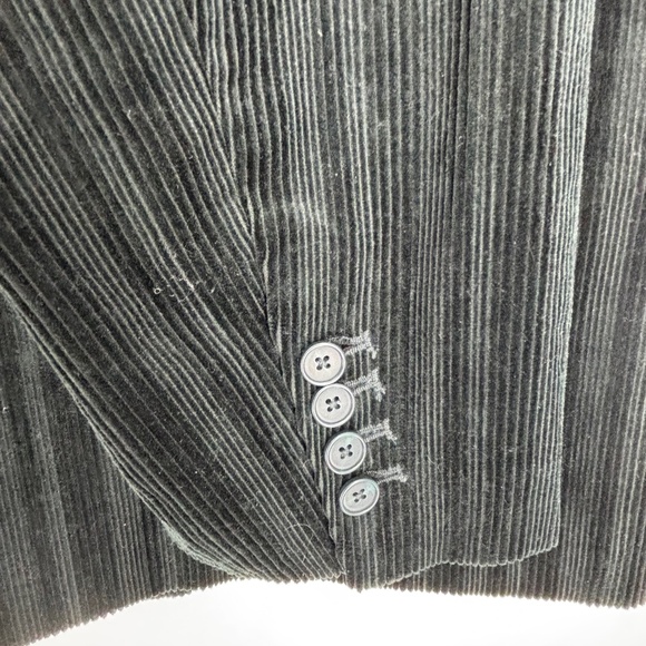 Worthington Womens Size 18 Double Breasted Blazer Jacket Forest Green Corduroy - Picture 11 of 11